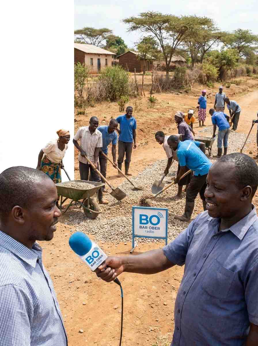 Interview about road construction in the community